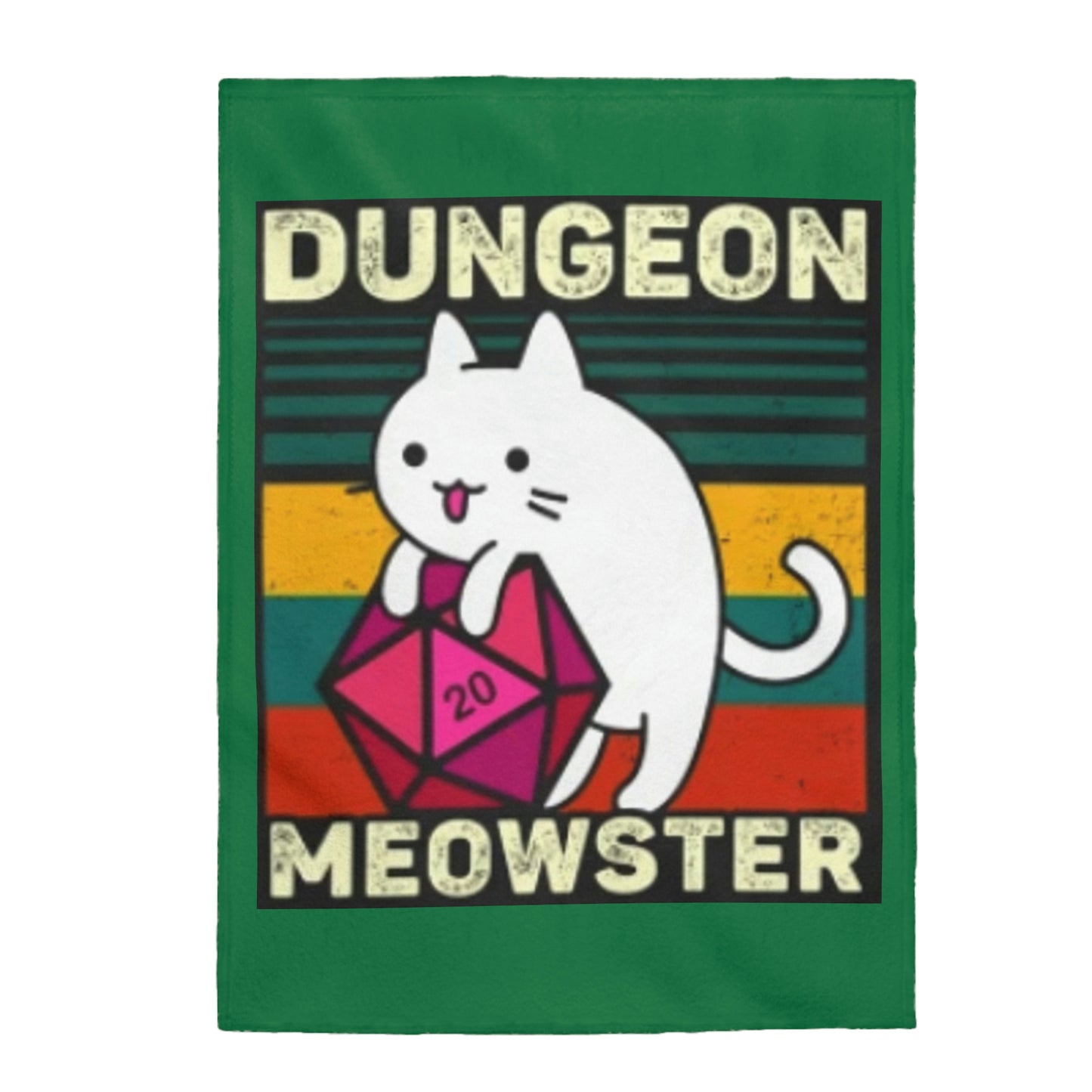 Dungeon Meowster Plush Blanket