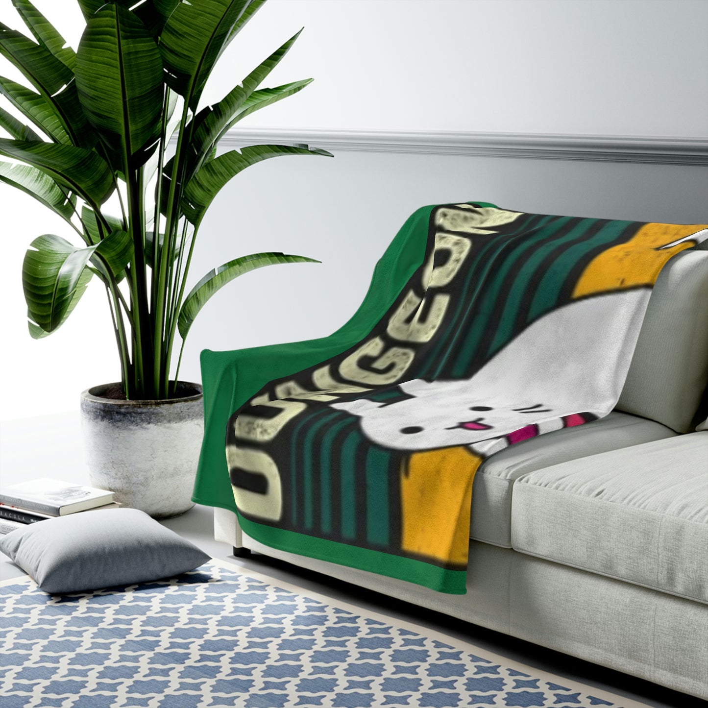 Dungeon Meowster Plush Blanket